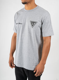 Distressed Logo T-Shirt - Grey Marl