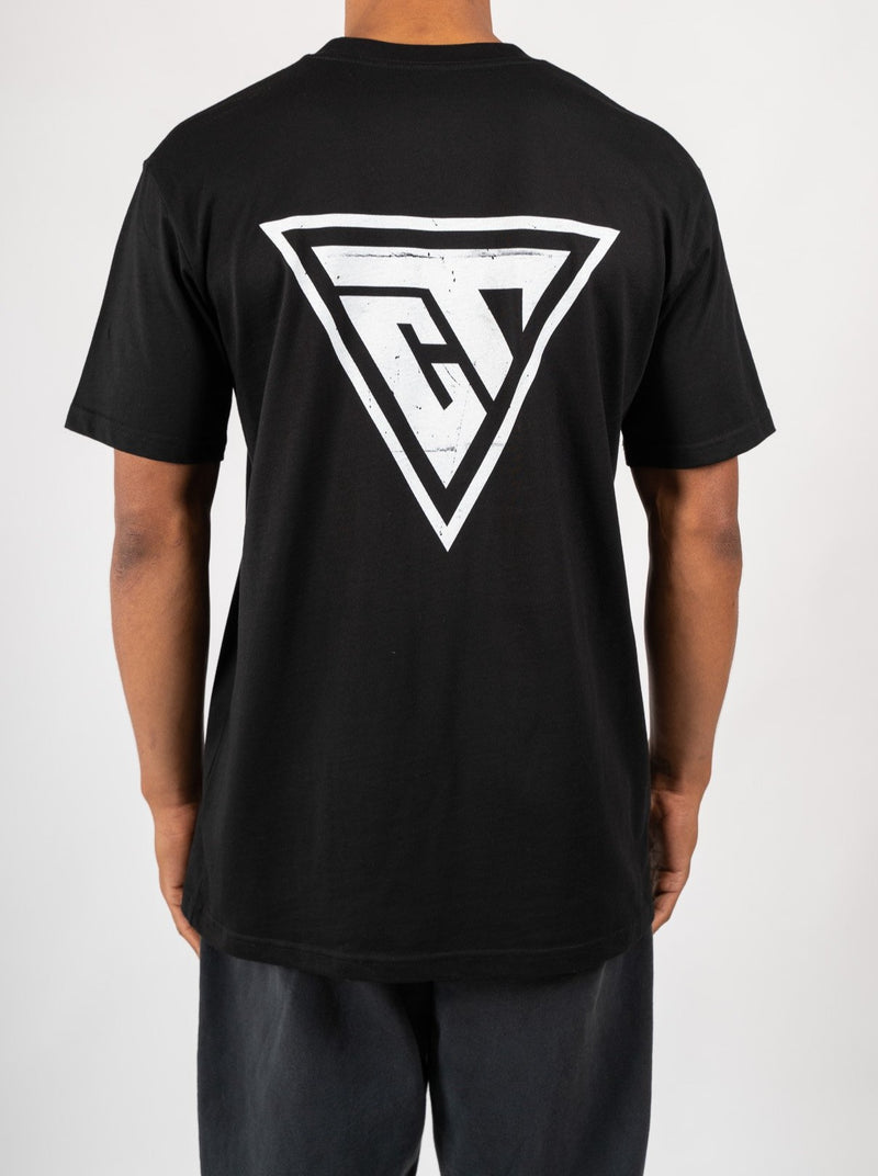 Distressed Logo T-Shirt - black